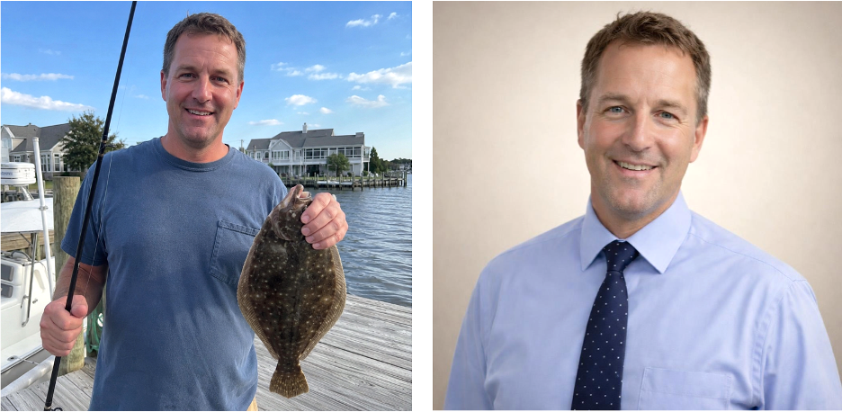 Guy
                with fish before and after