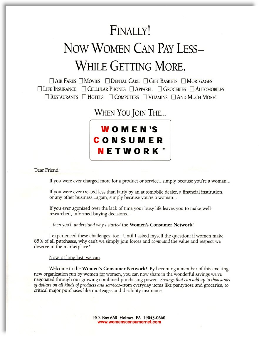 womens-consumer-network-direct-mail-letter